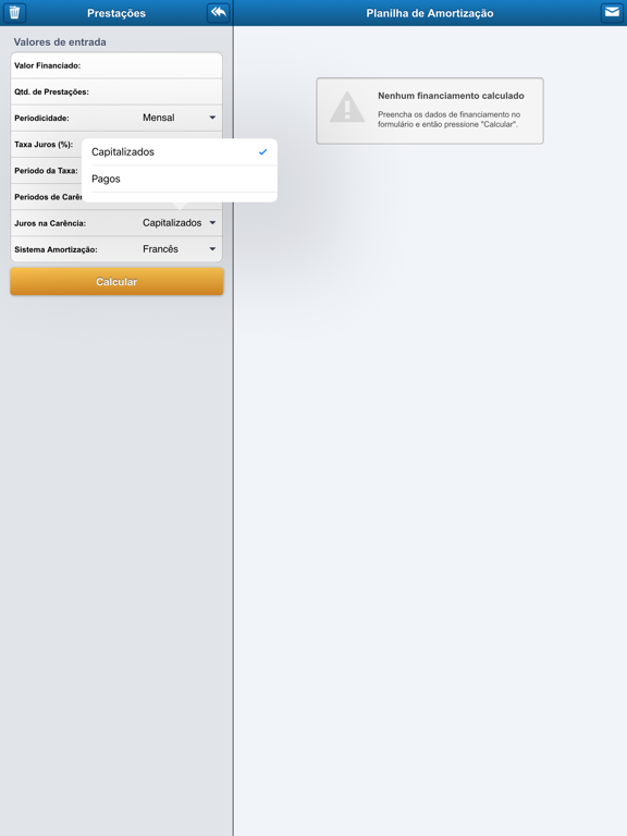 Screenshot #5 pour Cálculo de Prestações Pro