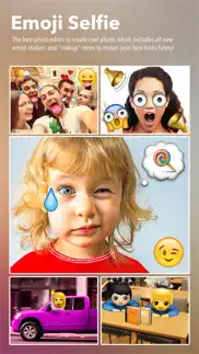 emoji selfie - 1000+ emoticons & face makeup + collage maker iphone screenshot 1