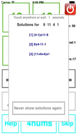 Game screenshot 4 Numbers Math Game hack