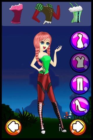 Anime Monster Princess Girl Dress up - A virtual world of hairstyles, dresses & shopping salon screenshot 3