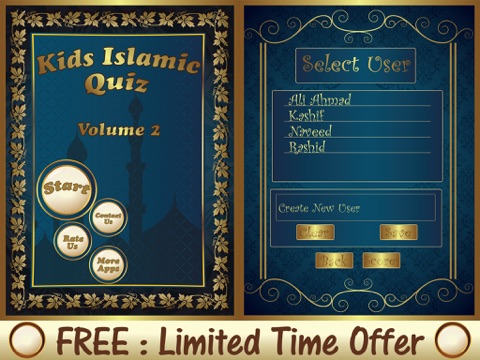 Screenshot #6 pour Enfants Islamique Quiz : partie 2 ( Musulmans enfants Tauheed namz Roza zakat haj Islam connaissance iq compétences)