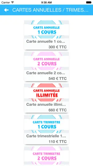 Capture d'écran de Resamania sur iPhone 3