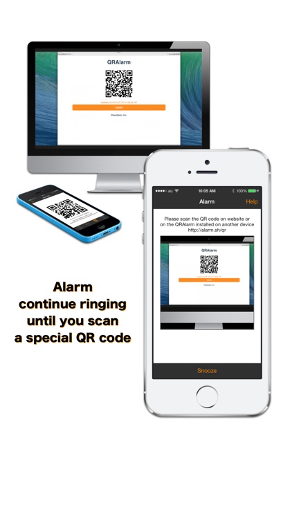 QRAlarm – An alarm cannot be turned off easily
