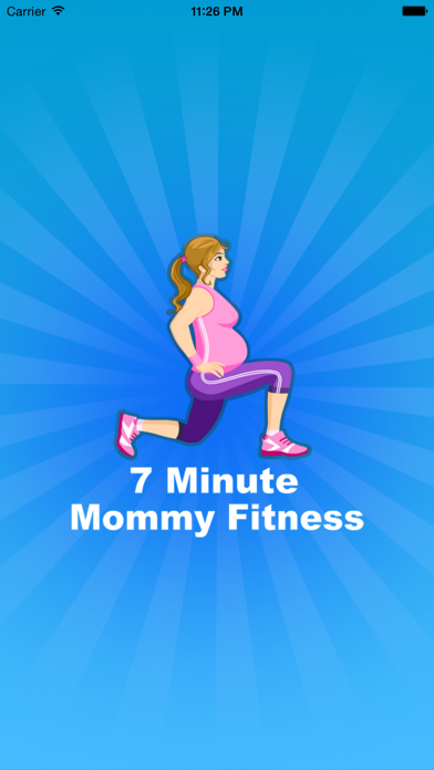 7 Minute Mommy Fitness iPhone screenshot 1 - Health & Fitness app