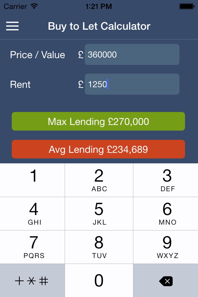 BTL Calc screenshot 3