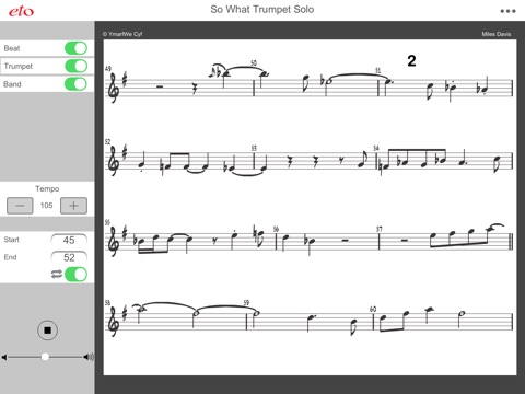 So What Trumpet Solo - learn to play Miles Davis' trumpet solo from the iconic tune So What screenshot 2