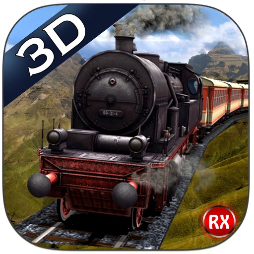 Mountain Train driving 3D – Heavy Railroad Steam Engine & Highland Driving Simulator icon
