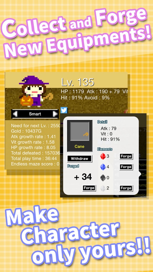 #2. Totally Free Easy RPG!! - LevelGame (iOS) 由: project MEARI