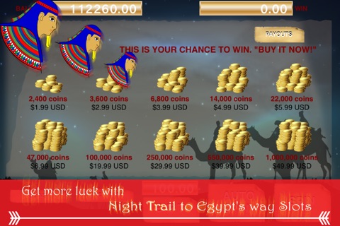 @Night Trail to Pharaoh - the time to spin Egyptian’s Way of Slots Machine PRO screenshot 2