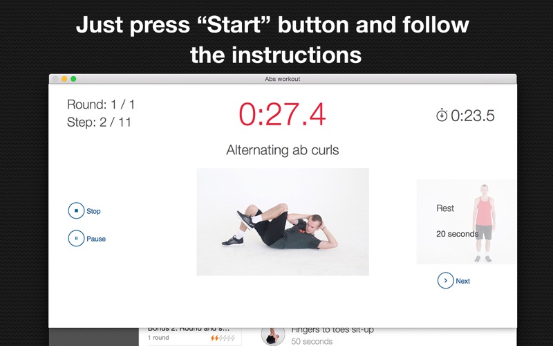 Screenshot #3 pour Abs workout