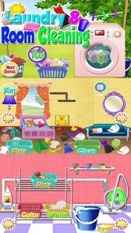 Game screenshot Дети Прачечная стирка грязных Baby Одежда очистки время mod apk