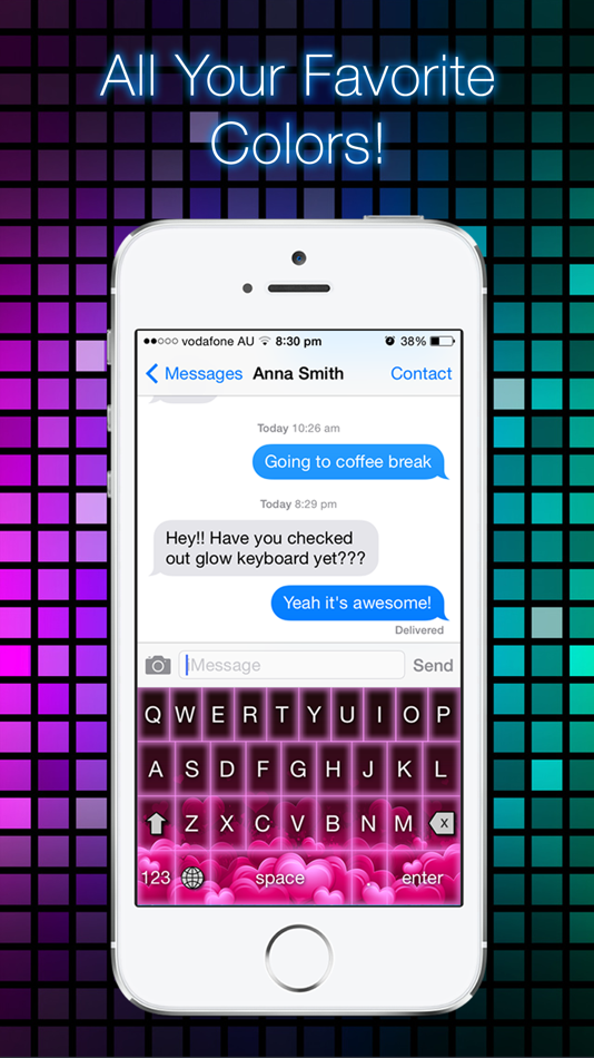 #2. Glow Keyboard - Customize & Theme Your Keyboards (iOS) 由: Appventions