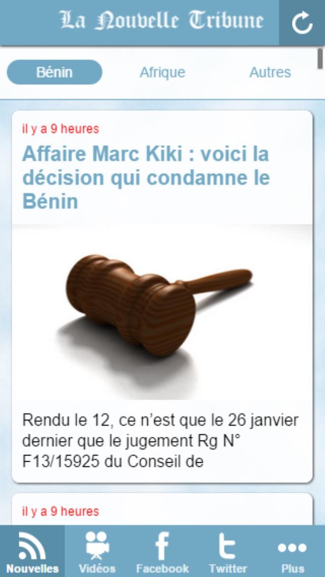 Screenshot #1 pour La Nouvelle Tribune