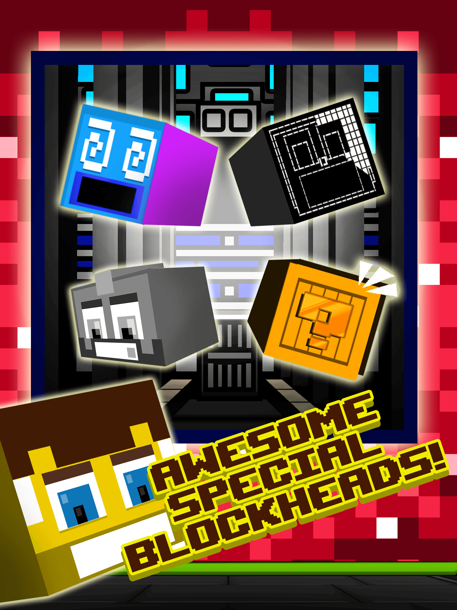 Action Craft Mini Blockheads Match 3 Skins Survival Game screenshot 9