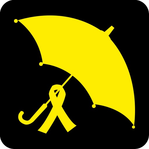 Yellow Umbrella Icon