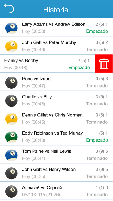 Pool Scorer PRO Captura de pantalla de la aplicación
