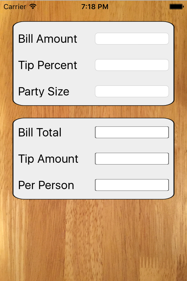 Tip Calculator with Check Split