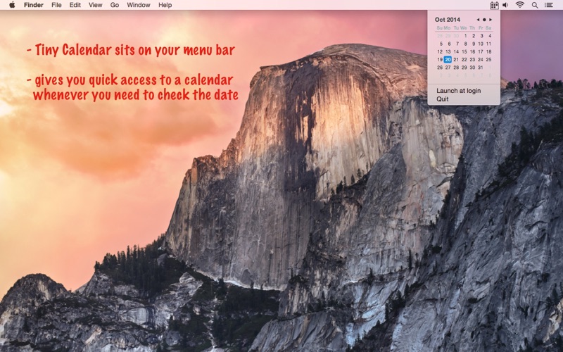 Screenshot #1 pour Tiny Calendar