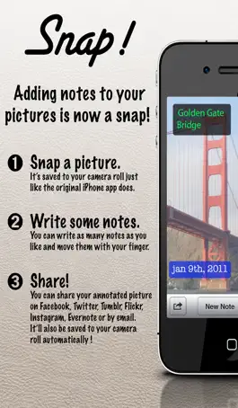 Game screenshot Snap Camera! - Write notes on your pictures the easy way. mod apk