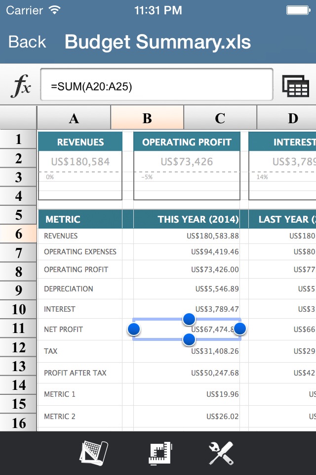 SpreadSheet -Excel Edition screenshot 2