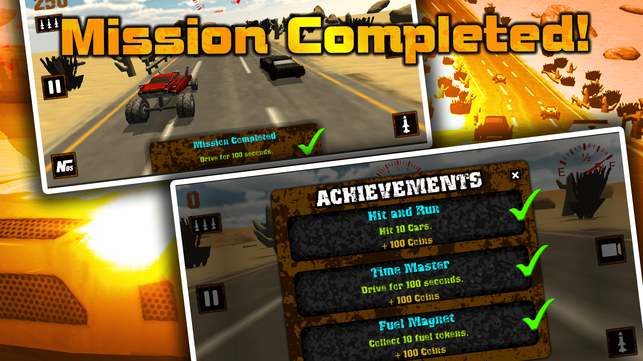 Mega Smash Real Combat Fast Car Road Racing 3D Simulator Game screenshot 5