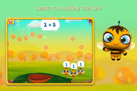 Beehive Math Game for 1st - First Grade & 2nd - Second Grade Kids by Agnitus screenshot 2