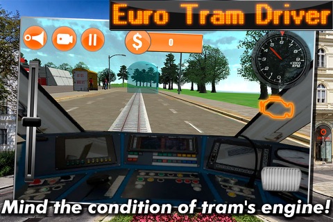 Euro Tram Driver Simulator 3D Free screenshot 3