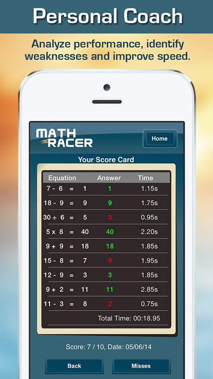 Math Racer 3.0 - Addition, Subtraction, Multiplication and Division Tables Speed Game screenshot-3