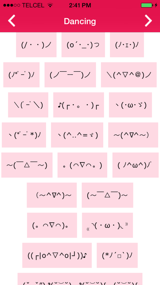 #1. Copy Emoji - share emotions using text emoticons or smileys sorted in categories as happy, sad, curious (iOS) 来自: JUAN MIGUEL DE ROBLES MACEDO
