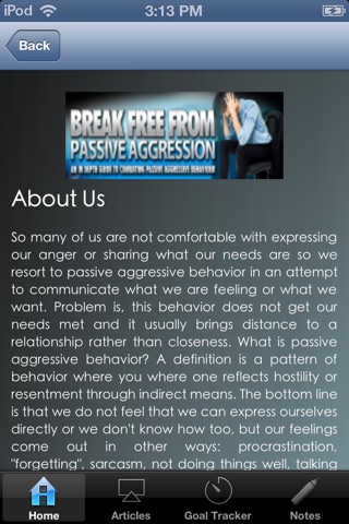 Break Free From Passive Aggression. screenshot 2