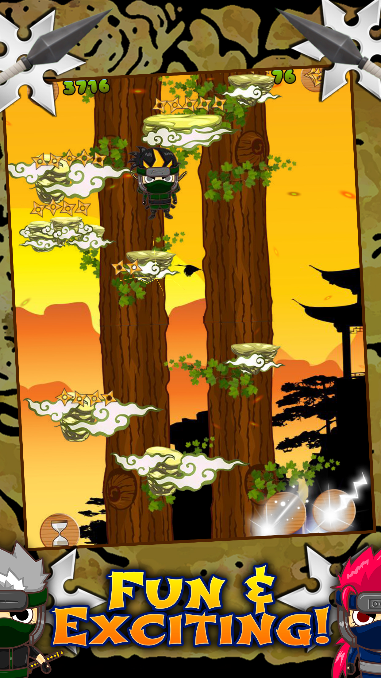 Awesome Ninja Jump Adventure Game FREE