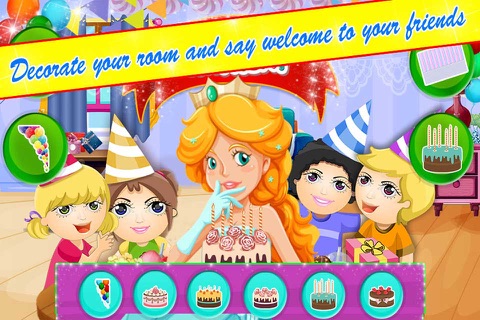 Princess Birthday Party - Cleaning and Dollhouse Games screenshot 2