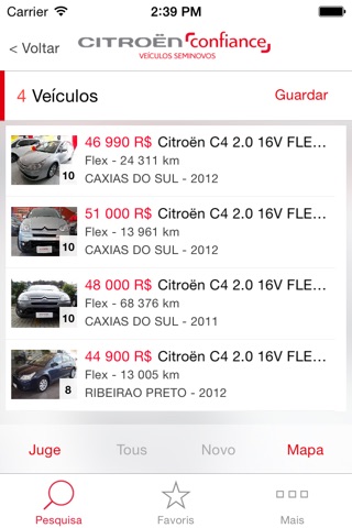 Ocasiões Citroën Confiance Brasil screenshot 3