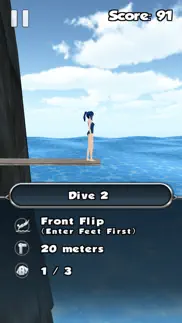 cliff diving 3d iphone screenshot 3