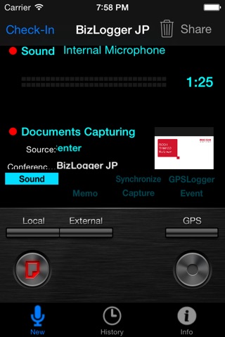 RICOH TAMAGO Biz Logger screenshot 2