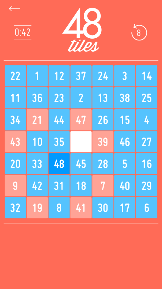 #4. 49 tiles (iOS) 由: Y A QU A