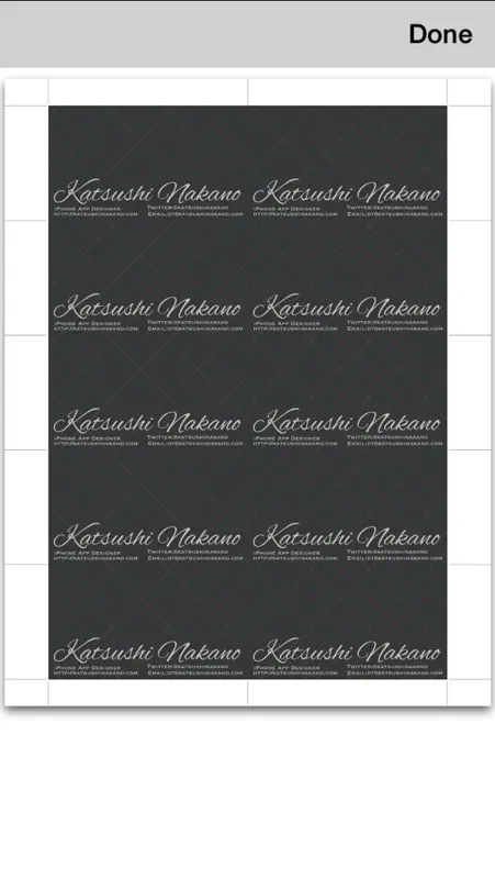 BusinessCardDesigner - Business Card Maker, creador, editor, plantillas, diseños con PDF, AirPrint y la función de correo electrónico screenshot 5 of 5