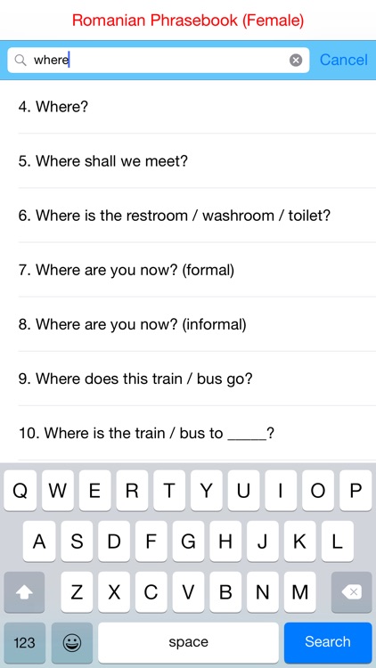 Romanian (Female) Quick Phrasebook - Basic Phrases with Audio screenshot-3
