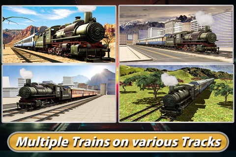 Real Train Driving Simulator 3D - Express Rail Driver Parking Simulation Game screenshot 2