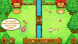 Screenshot #1 pour Animal Line Crossing - Jeu de Puzzle avec des Animaux Mignons