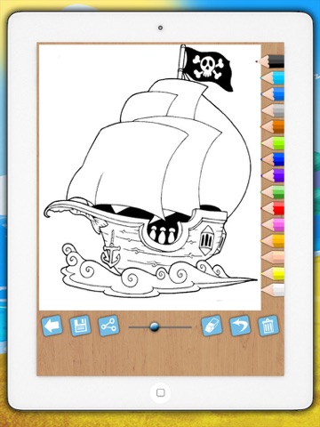 Screenshot #5 pour Peindre des pirates -jeu éducatif de coloriage de pirates pour garçons et filles de 1 à 6 ans