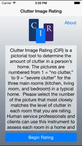 Clutter Image Rating screenshot #1 for iPhone