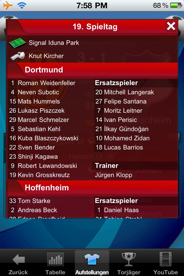 Bundesliga Fussball screenshot 4