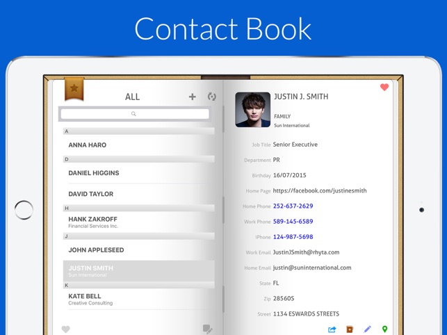 Contact book