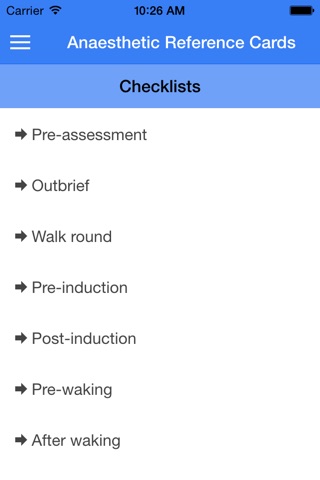 Anaesthetic Reference Cards screenshot 4