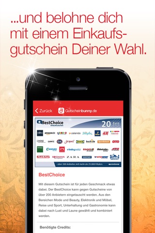 gutscheinbunny.de - kostenlose Gutschein App findet Gutscheine für jeden Online-Shop screenshot 4
