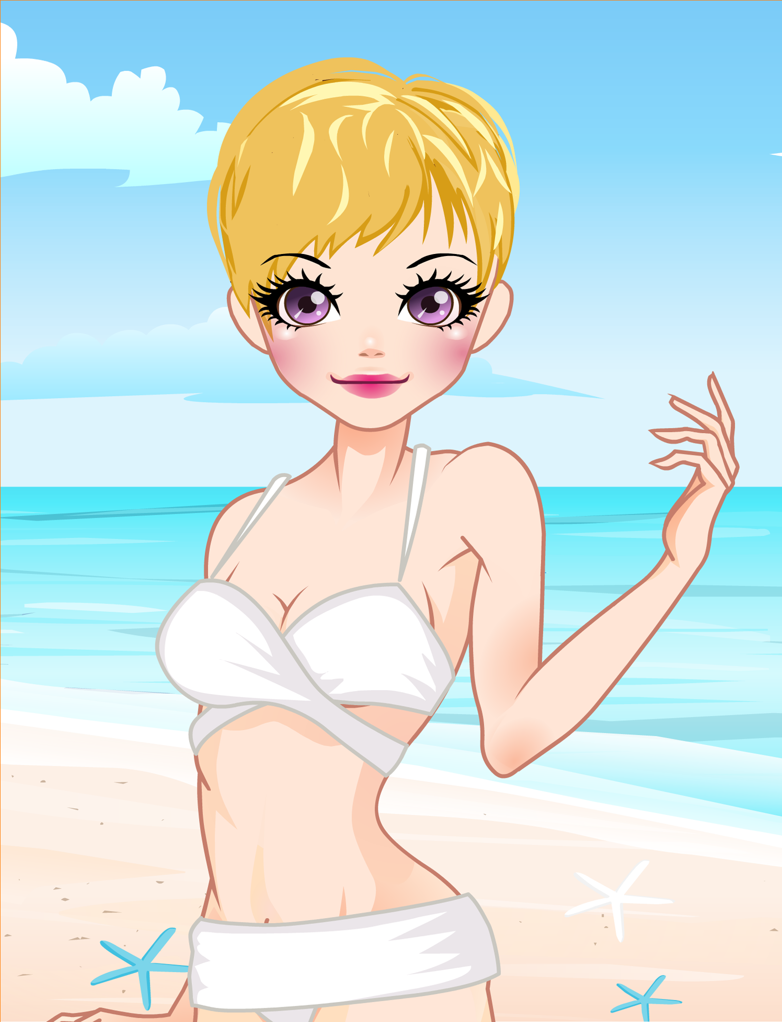 Tropical Fashion Models 2 - Dress up and make up game for kids who love fashion screenshot 7