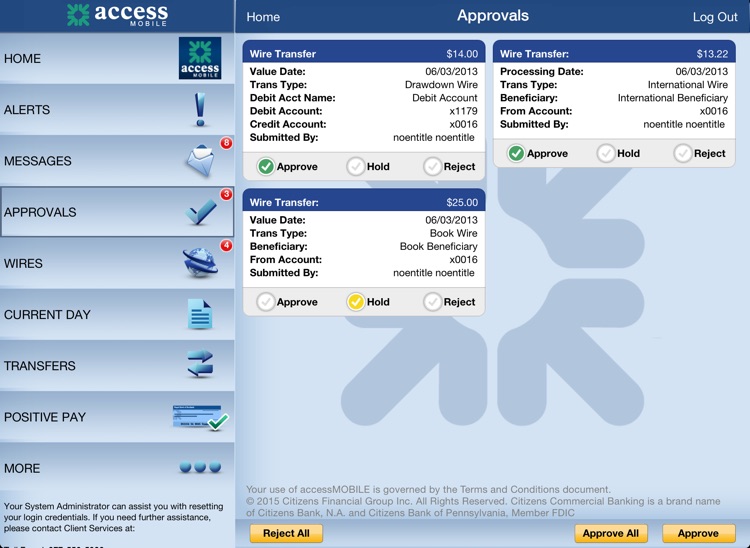 accessMOBILE for iPad by Citizens Commercial Bank screenshot-3