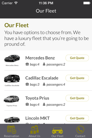 Luxury Car Service screenshot 4