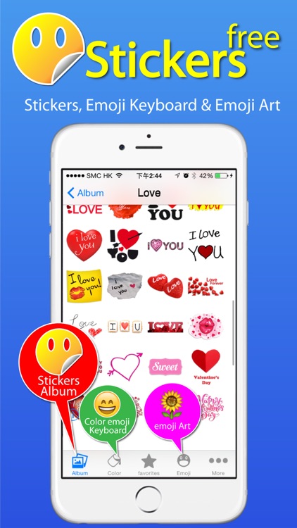 Stickers Free + Emoji Keyboard & Emoji Art